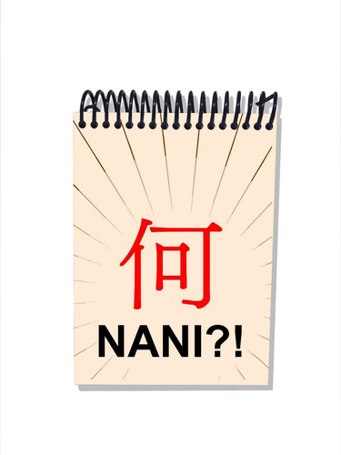 Imagem 2 de 2 de Caderneta Capa Dura Anime Nani! Kanji Japão
