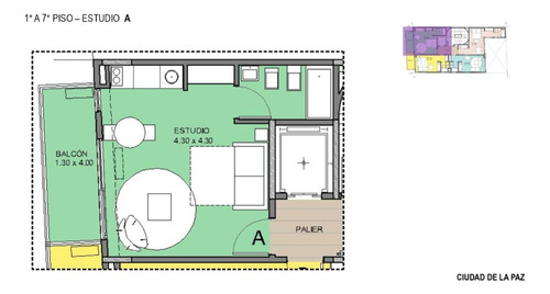 Venta / Departamento / Monoambiente / Emprendimiento / En Palermo