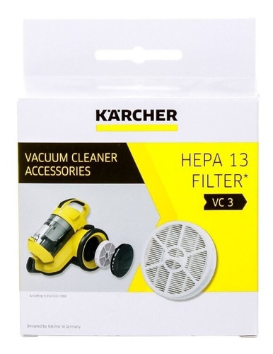 Filtro Hepa 13  Para Aspiradora Vc 3 Karcher 