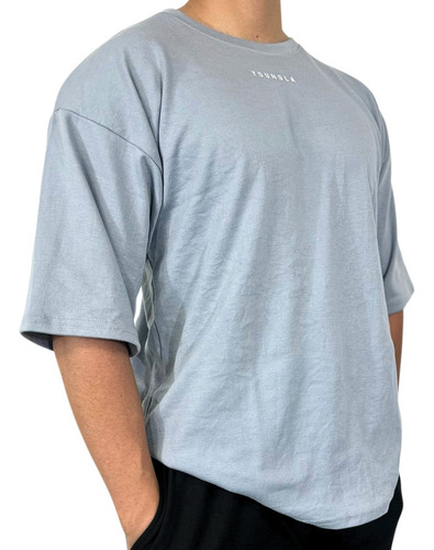 Playeras Oversize Algodón Youngla Ejercicio Grosor Alto