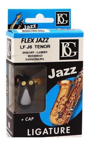 Abrazadera Flex Jazz  Saxo Tenor  + Cubre Boquilla Bg Lfj6