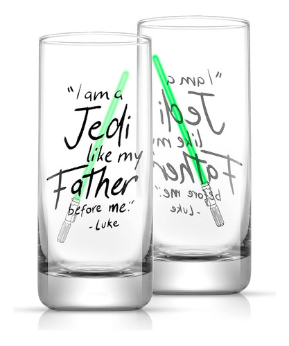 Joyjolt Star Wars Luke Skywalker Sable De Luz Vaso Alto - 14