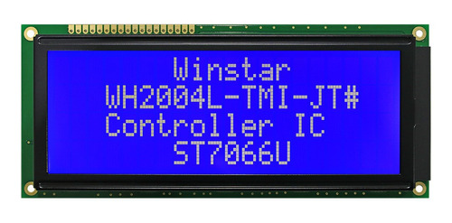 Display Grafico 20x4 C/back Azul Winstar (wh2004l-tmi-st)