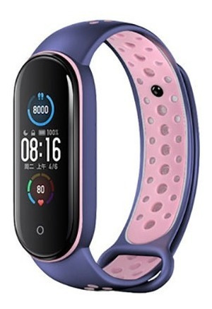 Imagen 1 de 4 de Malla Pulsera De Silicona Para Mi Band 5 Y 6