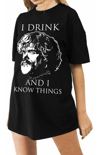 Remeron Mujer Tyrion I Drink And I Know Things Remera