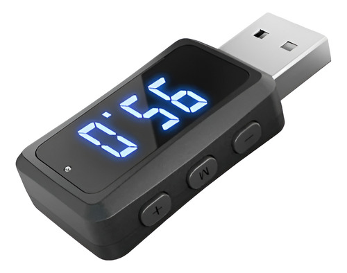 Transmisor Receptor Bluetooth Fm T60 Usb Con Pantalla Led