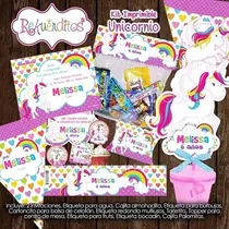 Comprar Kit Imprimible Editable Cumpleaños Unicornio