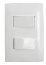 Comprar Plaqueta Presta Con Dos Interruptores Unipolares. 10 A 220v Blanco
