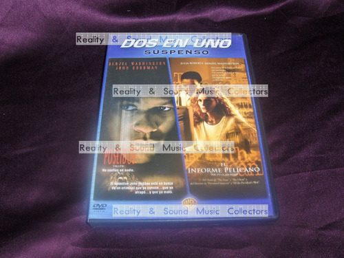 Denzel Washington 2 Dvd Doble Lado Poseidos Informe Pelicano