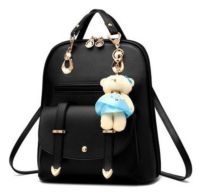 Bolso De Mujer Mochila Estilo Coreano Bolso Colgante De Oso