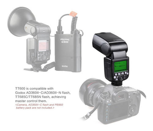 Imagen 2 de 9 de Godox Thinklite Tt600 - Flash Speedlite Para C¿mara.