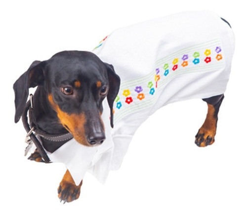 Guayabera Ejecutiva P/perro Bordada Blanco 2 Pet Pals