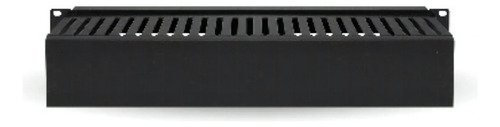 Organizador Metálico Horizontal De 2u Brobotix 830878 Ne /v Color Negro