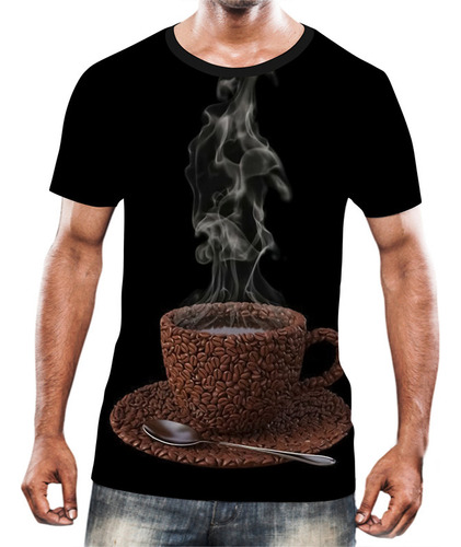 Camisa Camiseta Estampas Eu Amo Café Coffee Grãos Arte Hd 20