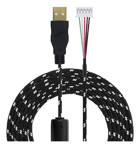 Mishine Cable Raton Usb Linea 6.6 Ft Para Mouse Logitech