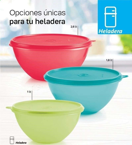 Set X 3 Bowl Maravilloso  Tupperware® Libre De Bpa