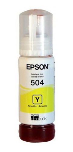 Botella Detinta Para Impresoras Epson T504 Amarillo - Mosca