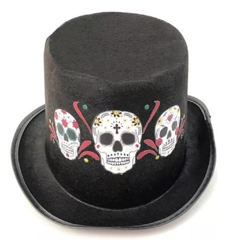 Gorro Copa Sombrero Copa Calavera Catrina Disfraz