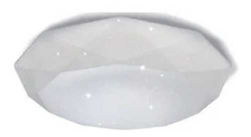 Luminario Plafón Sanelec Decorativo Barcelona 12w 1098 Color Blanco