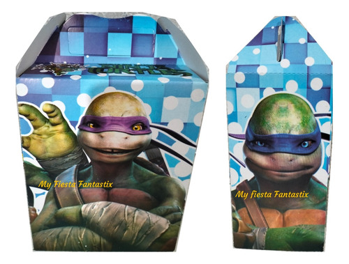 Tortugas Ninja Mutan Pizza Set 100 Dulcero Cajitas Bolo Feli