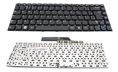 Teclado Para Samsung Np305e4a-bd2br Np305e4a-bd1br Br Com Ç Cor Preto Idioma Português Brasil