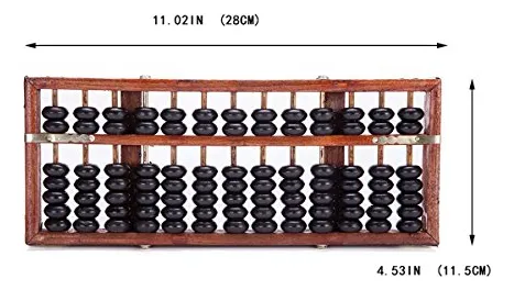 Pack Abaco Chino Vintage 13 Dgitos Para Contar Y Calcular