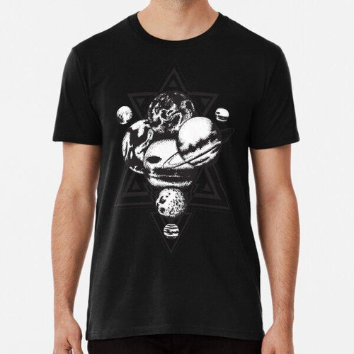 Remera Pentagrama Planetas Algodon Premium