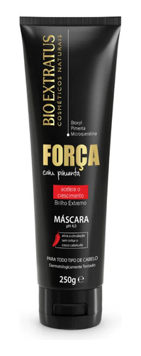 Máscara Capilar Força Com Pimenta Cresce 250gr Bio Extratus