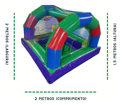 Piscina De Bolinhas Inflável Home Sem Motor 2 X 2