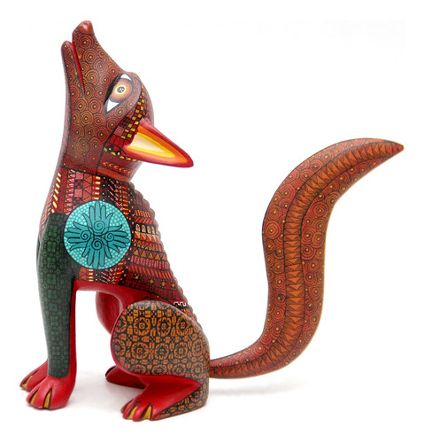 Alebrije, Coyote Grande De Madera Tallada, Aripo