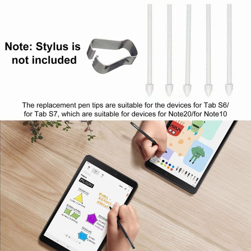 Imagen 6 de 6 de 5 Puntas Repuesto Para Samsung Galaxy Tab S7 S6 Note 10 20