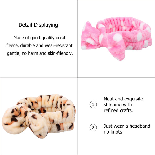 4 Unidades De Aros Para Lavar El Cabello, Diademas Elásticas