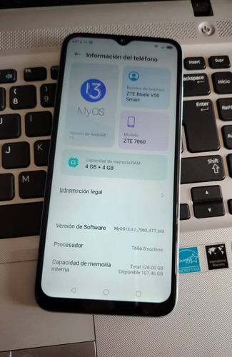 Zte Blade V50 Smart 128gb Turquesa (Usado)