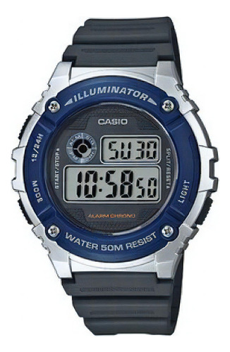 Reloj Para Unisex Casio W_216h_2av Negro