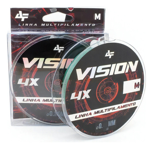 Linha de pesca Albatroz Vision 4x verde