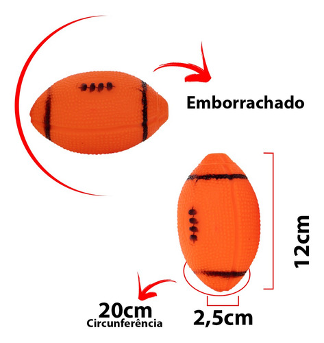 Imagem 5 de 6 de Brinquedo Interativo Caes Emite Som Bola Futebol Americano