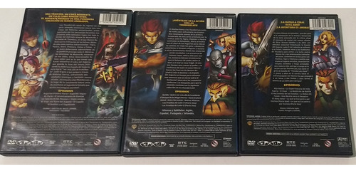 Serie Thundercats Temporada 1 .libro 1,2,3. 6 Dvd's Exelente (Usado)
