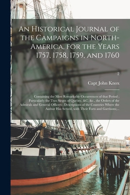 Libro An Historical Journal Of The Campaigns In North-ame...