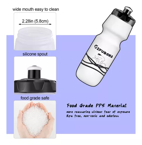 Las mejores ofertas en Rosa Botella de agua de plástico libre de BPA  botellas de Agua de Bicicletas