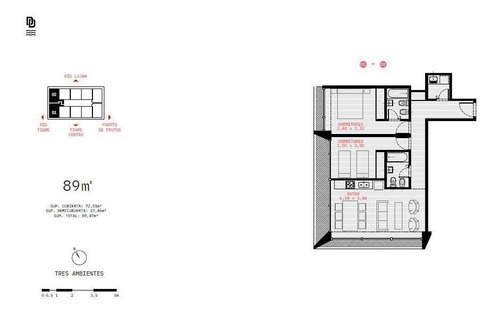Imagen 20 de 23 de Departamento Apto Profesional - Tigre