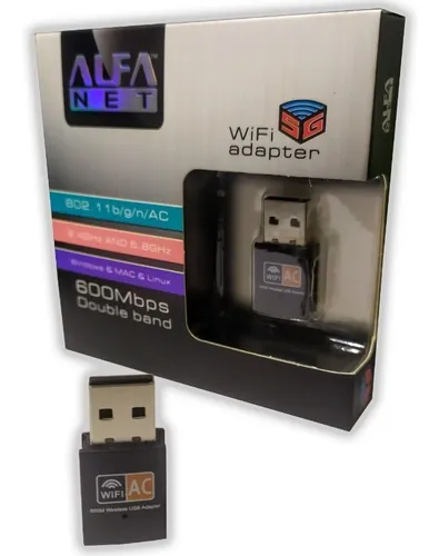 Adaptador Wifi Doble Banda 2.4 / 5 Ghz Usb 600 Mbps