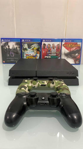 Playstation 4. 1 Tera, 02 Controles Originais, 04 Jogos.