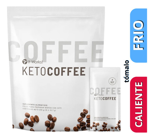 Keto Coffee - It Works! 15 Sobres (100% Original) Soluble