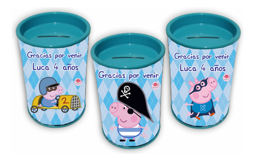 George Pig Alcancías Souvenirs Personalizadas X10