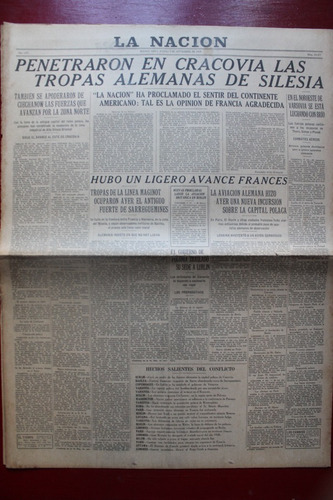 Lote 31 Diarios Antiguos La Nacion Segunda Guerra Mundial