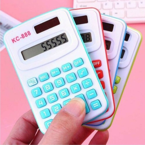 Mini Calculadora Portatil Digital 8 Digitos Escolar Kc-888