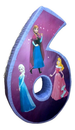Piñata Numero 6 Prinsesa Disney Frozen Ana 1 Metro Alto 