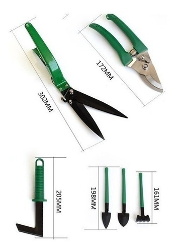 Imagen 3 de 5 de Set Herramientas Kit Jardineria Jardin 10 Pzas Huerta Valija