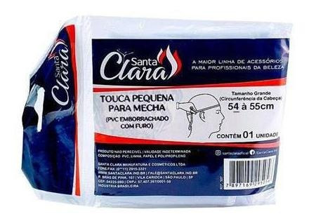 Kit 6 Toucas Mechas Pequena Pvc Com Furos Santa Clara 9501