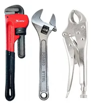 Comprar Kit Jogo Chave Inglesa 8 + Grifo 8 + Pressão 10 